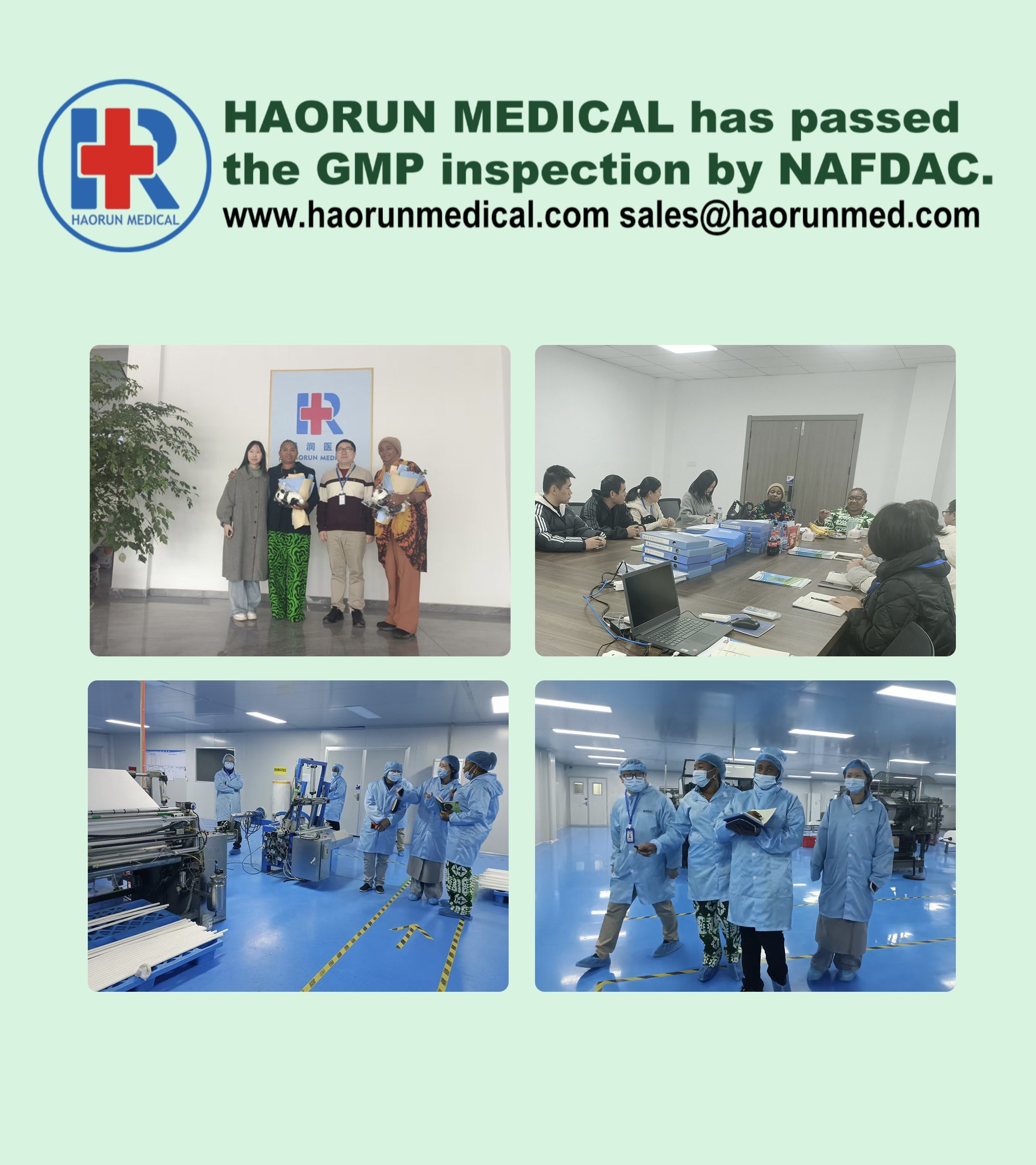 Haorunmed की गुणवत्ता को अंतर्राष्ट्रीय पहचान मिली - NAFDAC प्रमाणन उत्तीर्ण